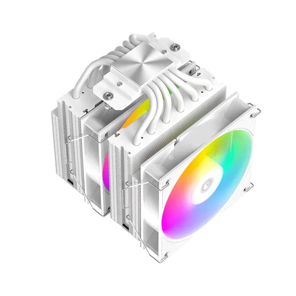 ID-Cooling CPU Cooler - FROZN A620 PRO XE ARGB SNOW (27,2dB; max 98,54 m3/h; 4Pin csatlakozó, 6 db heatpipe, 2x12cm) – 5. kép