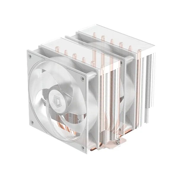 ID-Cooling CPU Cooler - FROZN A620 PRO XE ARGB SNOW (27,2dB; max 98,54 m3/h; 4Pin csatlakozó, 6 db heatpipe, 2x12cm) – 7. kép