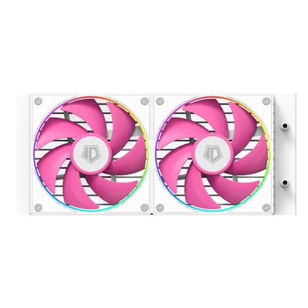 ID-Cooling CPU Water Cooler - FX240 INF PINK (29.9dB; max. 132,52 m3/h; 2x12cm, A-RGB, rózsaszín) – 3. kép