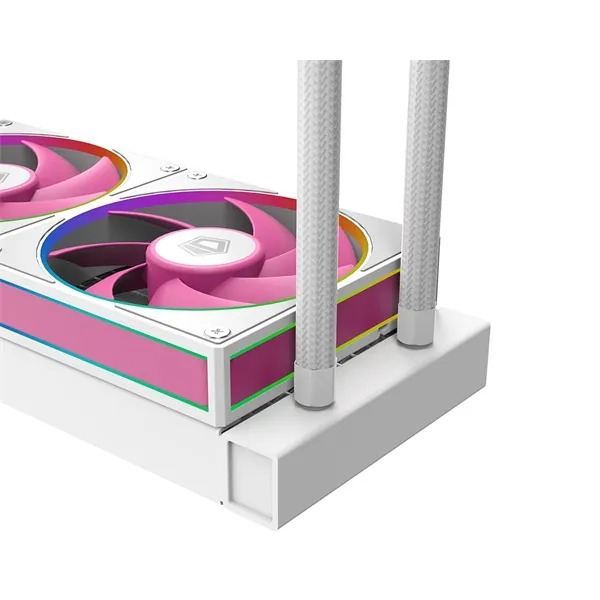 ID-Cooling CPU Water Cooler - FX240 INF PINK (29.9dB; max. 132,52 m3/h; 2x12cm, A-RGB, rózsaszín) – 4. kép