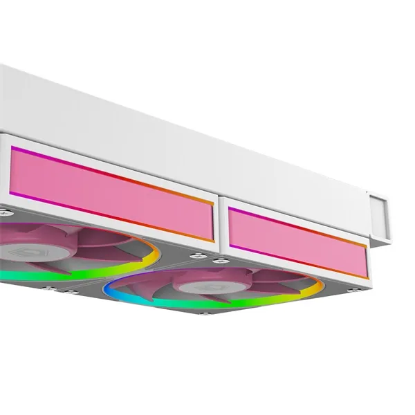 ID-Cooling CPU Water Cooler - FX240 INF PINK (29.9dB; max. 132,52 m3/h; 2x12cm, A-RGB, rózsaszín) – 5. kép