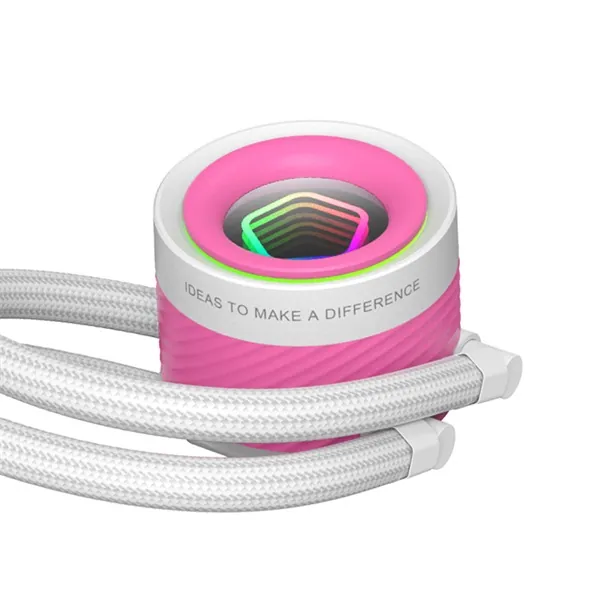 ID-Cooling CPU Water Cooler - FX240 INF PINK (29.9dB; max. 132,52 m3/h; 2x12cm, A-RGB, rózsaszín) – 8. kép