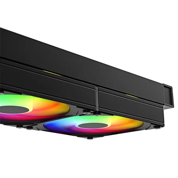 ID-Cooling CPU Water Cooler - FX240 INF (27.2dB; max. 98,54 m3/h; 2x12cm, A-RGB, fekete) – 4. kép