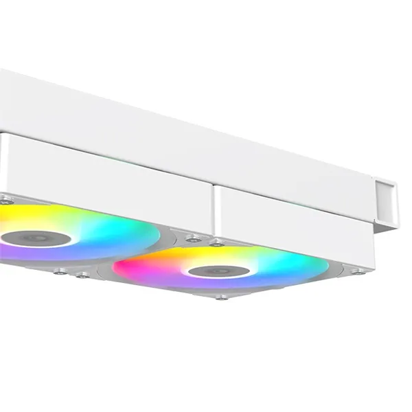 ID-Cooling CPU Water Cooler - FX240 TD WHITE (25dB; max. 98,54 m3/h; 2x12cm, A-RGB LED, fehér) – 2. kép