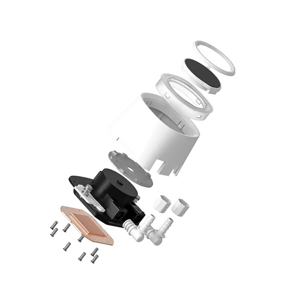 ID-Cooling CPU Water Cooler - FX240 TD WHITE (25dB; max. 98,54 m3/h; 2x12cm, A-RGB LED, fehér) – 4. kép