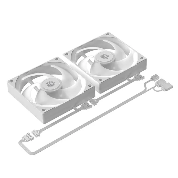 ID-Cooling CPU Water Cooler - FX240 TD WHITE (25dB; max. 98,54 m3/h; 2x12cm, A-RGB LED, fehér) – 8. kép