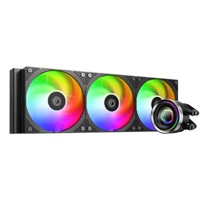 ID-Cooling CPU Water Cooler - FX360 INF (27.2ddB; max. 98,54 m3/h; 3x12cm, A-RGB, fekete) – 2. kép