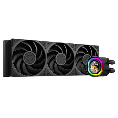 ID-Cooling CPU Water Cooler - FX360 LCD PE (34.3dB; max.150,78 m3/h; 3x12cm, fekete) – 2. kép