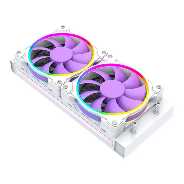 ID-Cooling CPU Water Cooler - PINKFLOW 240 DIAMOND PURPLE (16,3-33,5dB; max. 93,78 m3/h; 2x12cm) – 3. kép