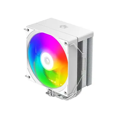 ID-Cooling CPU Cooler - SE-214-XT V2 ARGB WHITE (27,7dB; max. 98,54 m3/h; 4pin, 4 db heatpipe, 12cm, PWM, A-RGB, fehér) – 2. kép