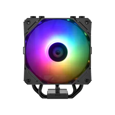 ID-Cooling CPU Cooler - SE-224-XTS ARGB (28.9dB; max. 118,93 m3/h; 4pin csatlakozó, 4 db heatpipe, 12cm, PWM, A-RGB LED) – 2. kép