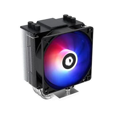 ID-Cooling CPU Cooler - SE-903-XT (25,8dB; max. 77,81 m3/h, 4pin csatlakozó, 3 db heatpipe, 9cm, PWM, LED)