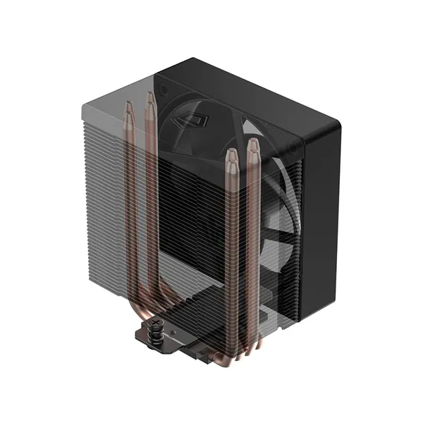 ID-Cooling CPU Cooler - SE-904-XT ARGB BLACK (29,1dB; max. 80,02 m3/h, 4pin csatlakozó, 3 db heatpipe, 9cm, PWM) – 8. kép
