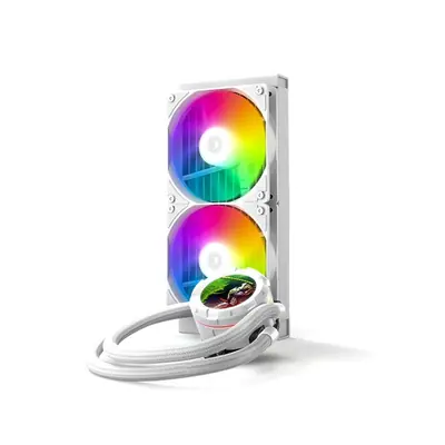 ID-Cooling CPU Water Cooler - Space SL240 XE WHITE (25dB; max. 129,39 m3/h; 2x12cm, A-RGB LED, fehér) – 2. kép