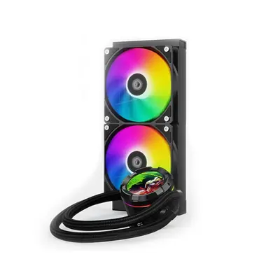 ID-Cooling CPU Water Cooler - Space SL240 XE (25dB; max. 129,39 m3/h; 2x12cm, A-RGB LED, fekete) – 2. kép