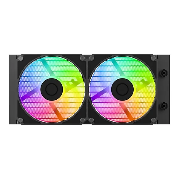 ID-Cooling CPU Water Cooler - Space SL240 V2 (25dB; max. 135,41 m3/h; 2x12cm, A-RGB LED, fekete) – 4. kép