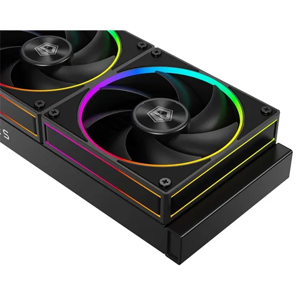 ID-Cooling CPU Water Cooler - Space SL360 (25dB; max. 132,52 m3/h; 3x12cm, A-RGB LED, fekete) – 4. kép