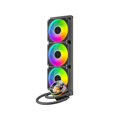 ID-Cooling CPU Water Cooler - Space SL360 V2 (25dB; max. 135,41 m3/h; 3x12cm, A-RGB LED, fekete) – 2. kép