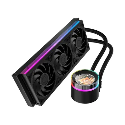 ID-Cooling CPU Water Cooler - Space SL360 V2 PLUS (25dB; max. 150,78 m3/h; 3x12cm, A-RGB LED, fekete) – 2. kép