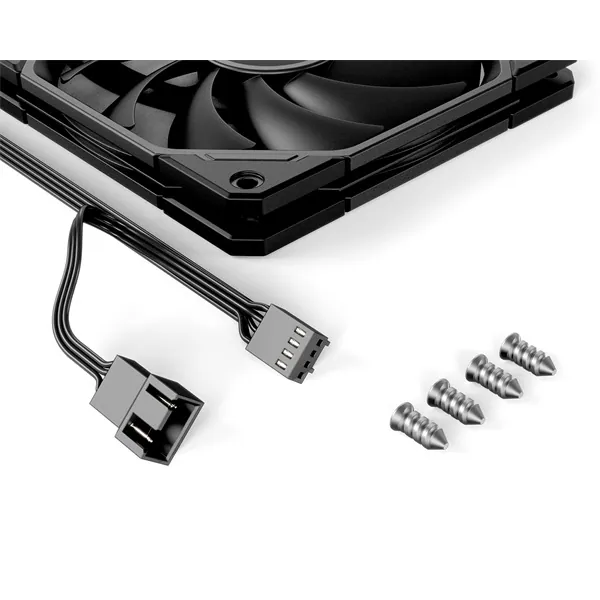 ID-Cooling Cooler 12cm - TF-12015-K (32.3dB, max. 15mm SLIM, 115,27 m3/h, 4pin, PWM, 12cm) – 5. kép
