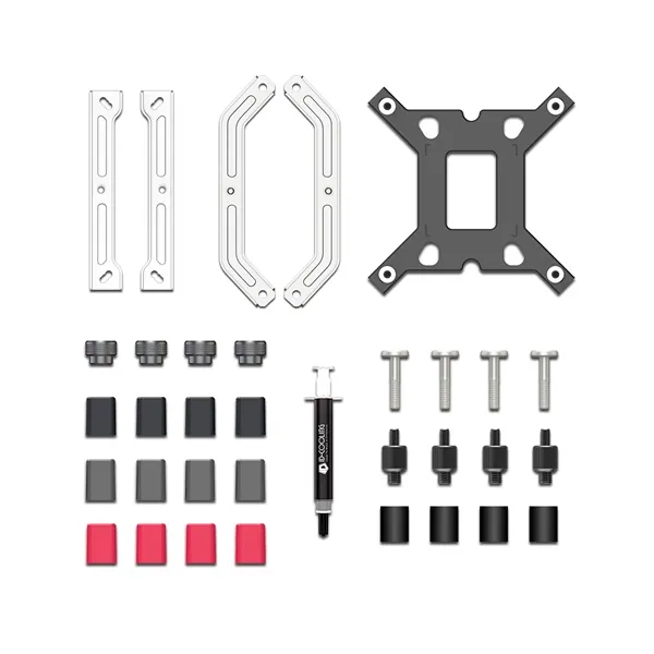 ID-Cooling CPU Cooler - FROZN A610 ARGB WHITE (29.9dB; max. 132,54 m3/h; 4pin, 4 db heatpipe, 12cm, A-RGB, PWM) – 7. kép