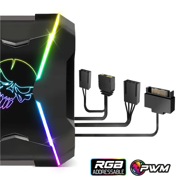 Spirit of Gamer CPU Cooler - CPU AIRCOOLER PRO ARGB (27dB; 1600 RPM; 1x12cm; aluminium/réz) – 5. kép