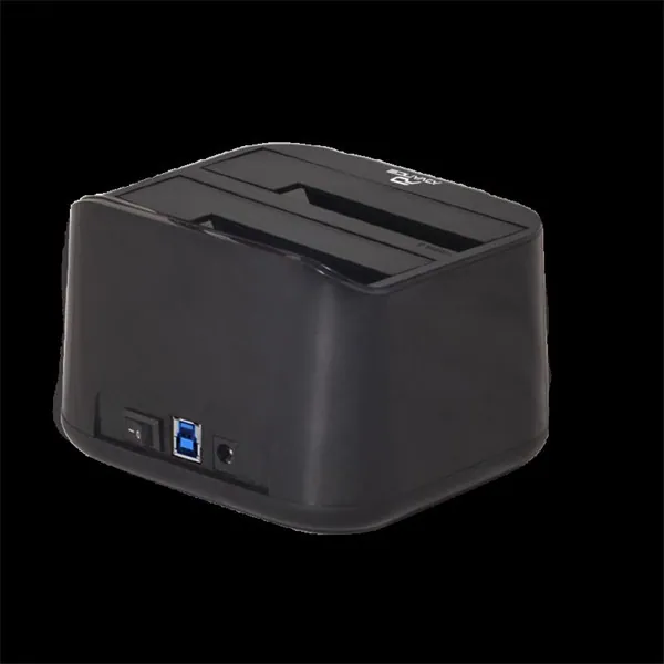 Advance HDD/SSD Dokkoló - DUALDOCK CLONE 2.5" / 3.5" (USB-A3.0 to 2xSATA, fekete) – 4. kép