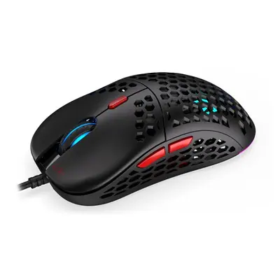 Endorfy Egér - LIX Plus (Honeycomb, 19 000 DPI, ARGB, PixArt chip, optikai, 1,8m, fekete) – 2. kép