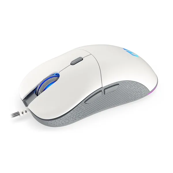 Endorfy Egér - GEM Onyx (8000 DPI, ARGB, PixArt chip, optikai, 1,8m, fehér) – 2. kép