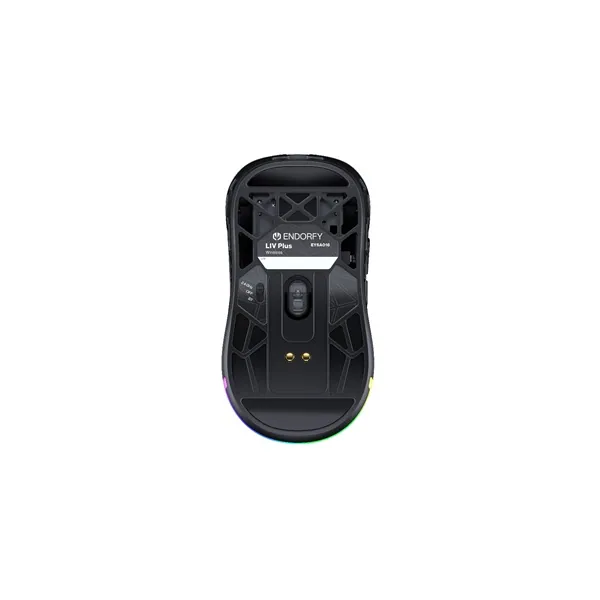 Endorfy Wireless Egér - LIV Plus (Honeycomb, 26 000 DPI, ARGB, PixArt PAW3395, optikai, fekete) + dokkoló – 5. kép