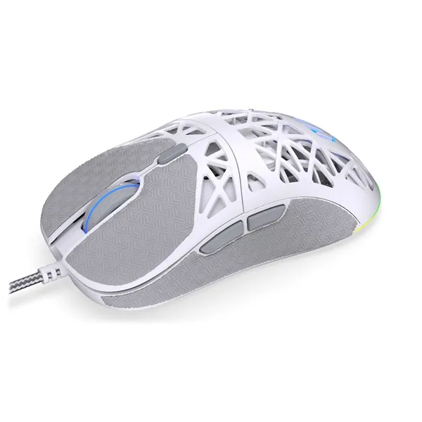 Endorfy Egér - LIV Onyx White (Honeycomb, 8000 DPI, ARGB, PixArt PAW3311, optikai, 1,8m, fehér) – 6. kép