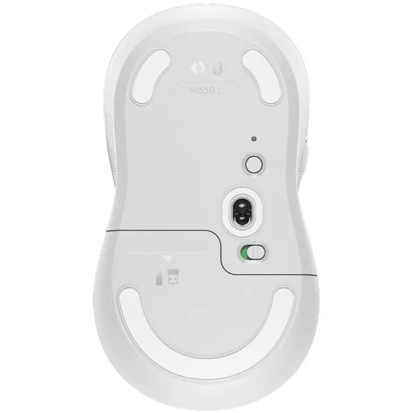 Logitech Egér - M650 Közepes (Vezeték nélküli, Bluetooth, Optikai, 2000 DPI, fehér) – 5. kép