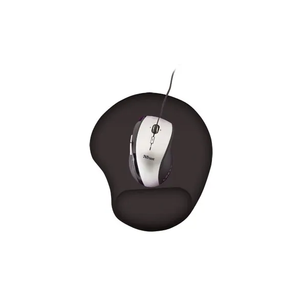 Trust Egérpad - Bigfoot Gel (zselés csuklótámasszal; fekete) – 3. kép