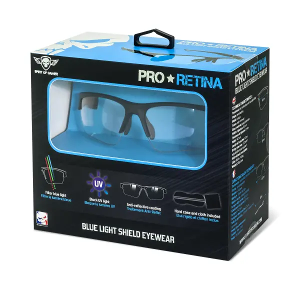 Spirit of Gamer PRO RETINA kékfény/UV szűrő szemüveg SOG-GLAP10 – 8. kép