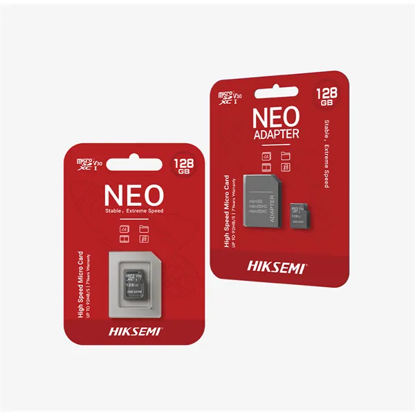 Hikvision HIKSEMI MicroSD kártya - NEO 32GB microSDHC, Class 10 and UHS-I, TLC (adapter nélkül)