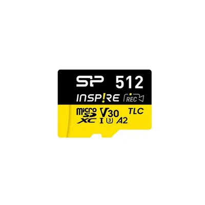 Silicon Power MicroSD kártya - 512GB microSDXC UHS-I U3, 3D TLC NAND (170/150 MB/s A2/V30) DDR200 transfer rate – 2. kép