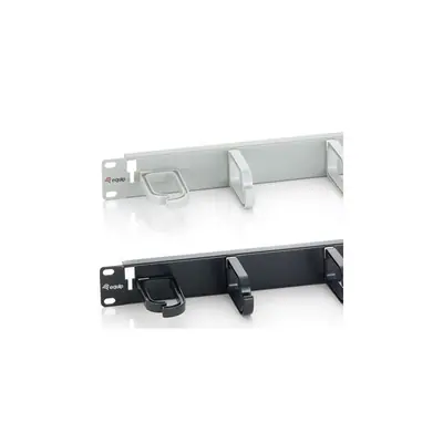 Equip Rackszekrény Kiegészítő - 327311 (Kábel rendező panel, Gyűrű panel, 1U(19"), fekete) – 2. kép