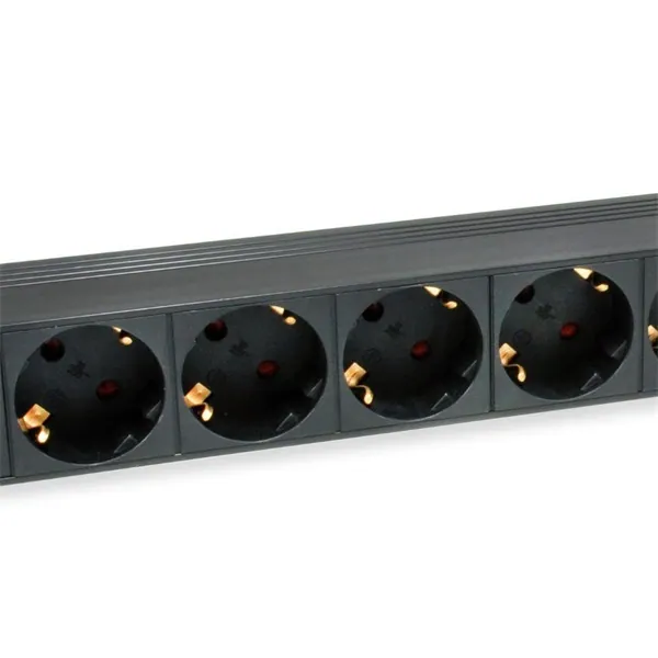 Equip Hálózati Elosztó - 333282 (Schuko, 9 Schuko, Rack 1U, 1,8m kábel, fekete) – 2. kép