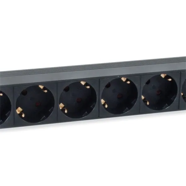 Equip Hálózati Elosztó - 333286 (C14, 8 Schuko, Rack 1U, 1,8m kábel, fekete) – 3. kép