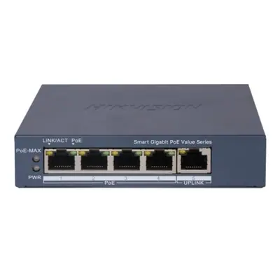 Hikvision Switch PoE - DS-3E1505P-EI/M (4 port 1000Mbps, 45W, 1xRJ45 1000Mbps)