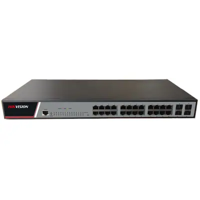 Hikvision Switch - DS-3E2528 (24xGb RJ45 + 4xGb SFP, L2/L3, menedzselhető)