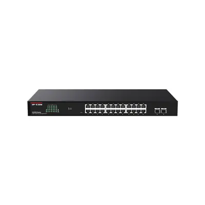 IP-COM Switch Menedzselhető - G2226F (24x1Gbps + 2x1Gbps SFP; 52Gbps; Rack)