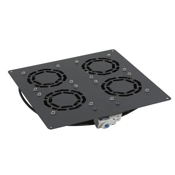 Legrand Rackszekrény ventilátor 19" - 4 ventilátor, termosztát, 320m2 /óra, (Linkeo álló rack szekrényekhez)