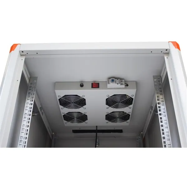 Legrand Rackszekrény ventilátor 19"- 4 ventilátor,termosztát, 320m3/óra,Fekete (19" álló Evoline/Estap rackszekrényhez)