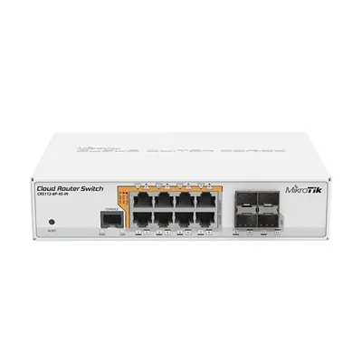Mikrotik RouterBoard CRS112-8P-4S-IN 8-port PoE 4xSFP port Cloud Router Switch