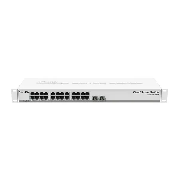 Mikrotik RouterBoard CSS326-24G-2S+RM 1U 24port GbE LAN 2x 10GbE SFP+ Cloud Smart Switch