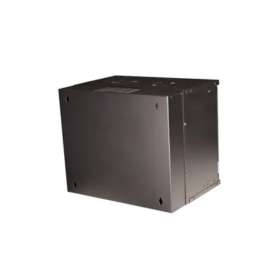 Equip Fali Rackszekrény - EWM-09-5440-B (19", 9U, 540x400mm, lapra szerelt, fekete) – 2. kép