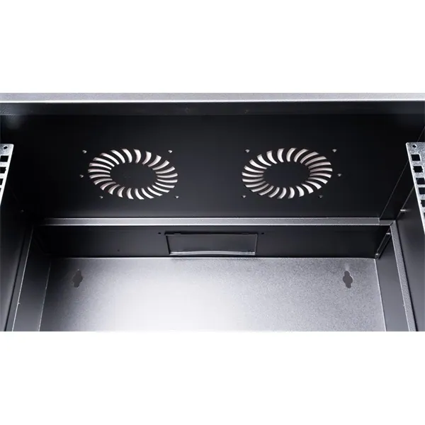 Equip Fali Rackszekrény - EWM-09-5440-B (19", 9U, 540x400mm, lapra szerelt, fekete) – 4. kép