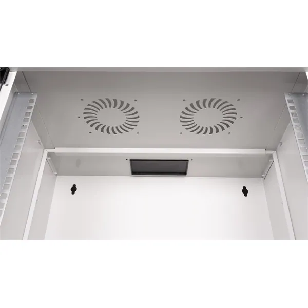 Equip Fali Rackszekrény - EWM-09-5440-G (19", 9U, 540x400mm, lapra szerelt, szürke) – 5. kép