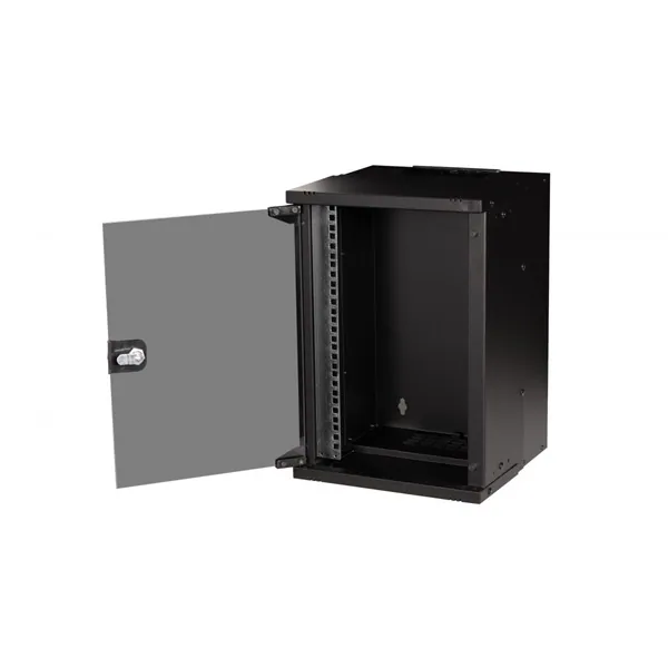 Equip Fali Rackszekrény - EWM-09-3030-B (10", 9U, 300x300mm, lapra szerelt, fekete) – 3. kép